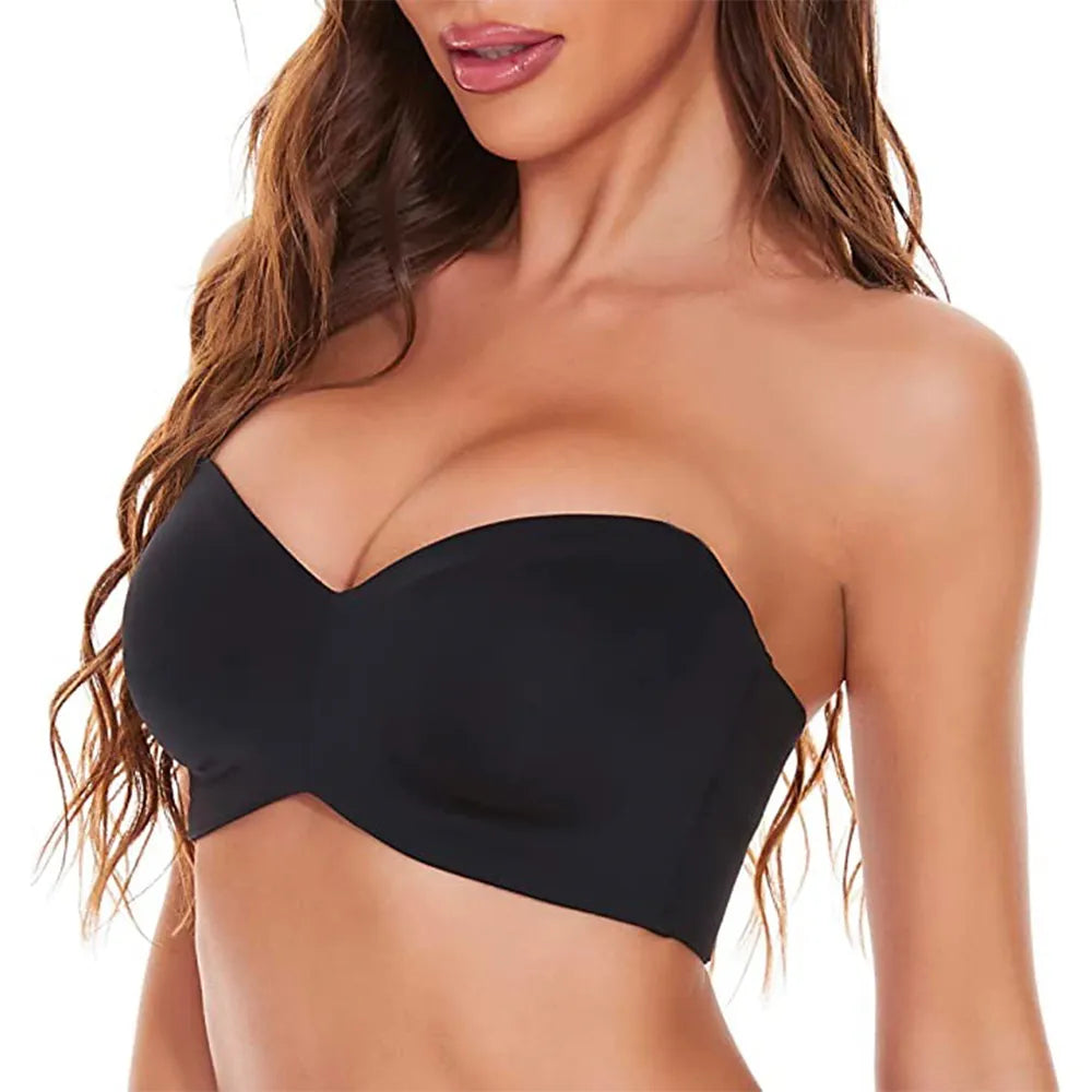 Philippa | Skridsikker, omformelig bandeau-BH i over størrelse