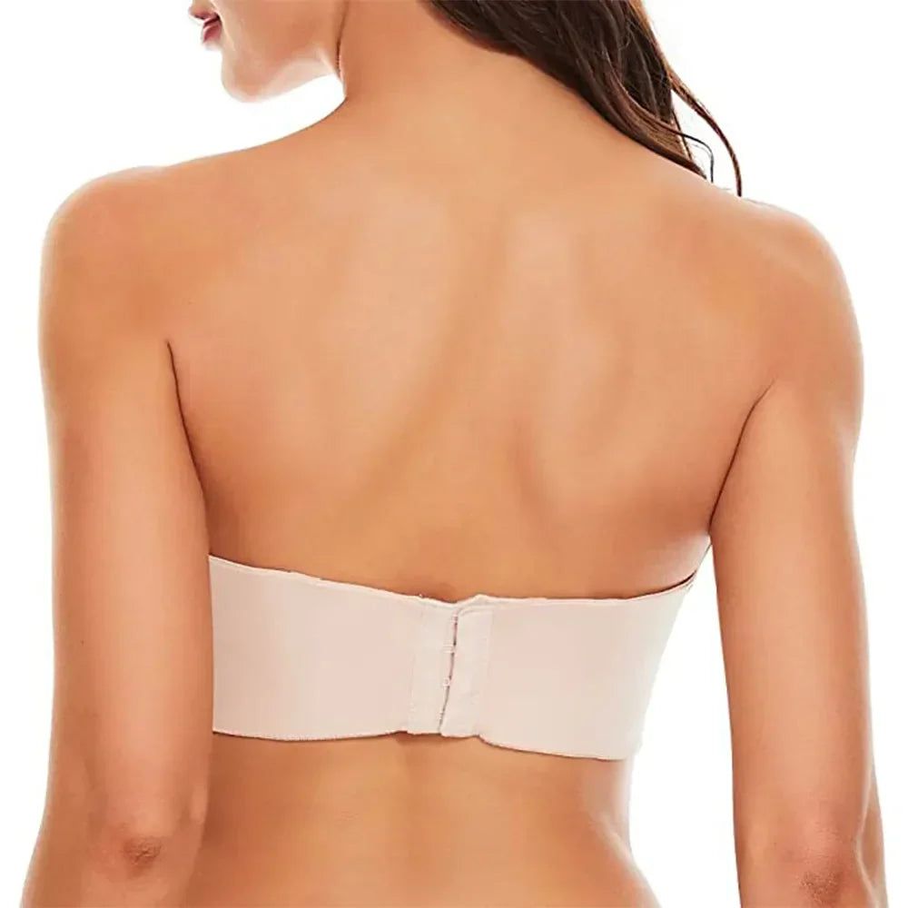 Philippa | Skridsikker, omformelig bandeau-BH i over størrelse