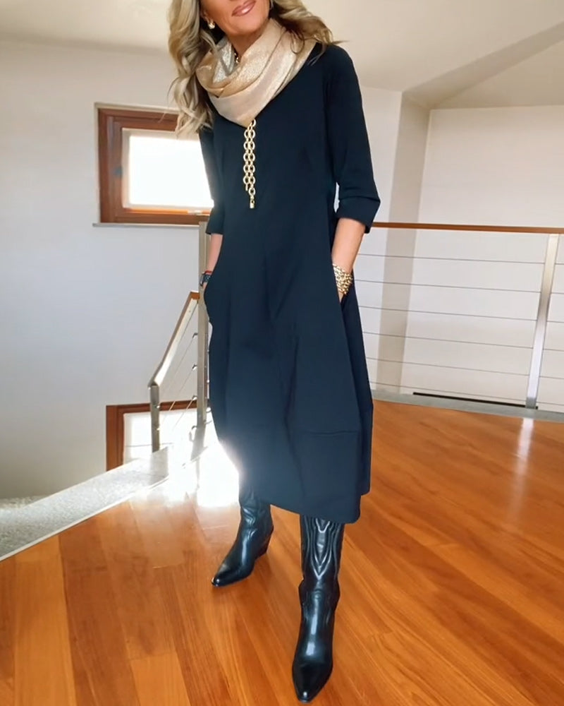 Vibeke™ - Elegant og komfortabel kjole
