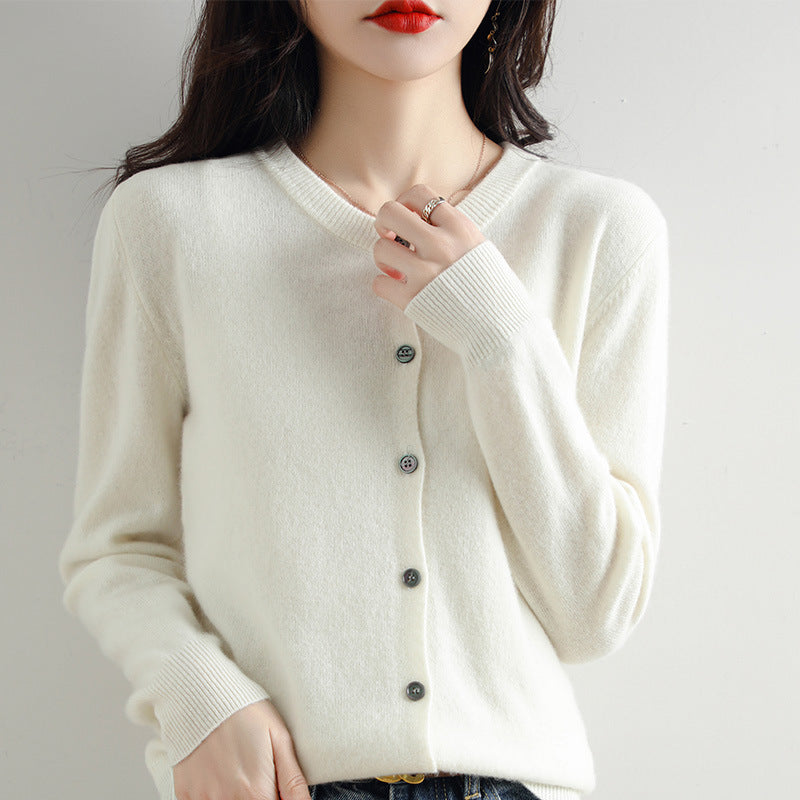 Jade™ | strikket cardigan med lange ærmer
