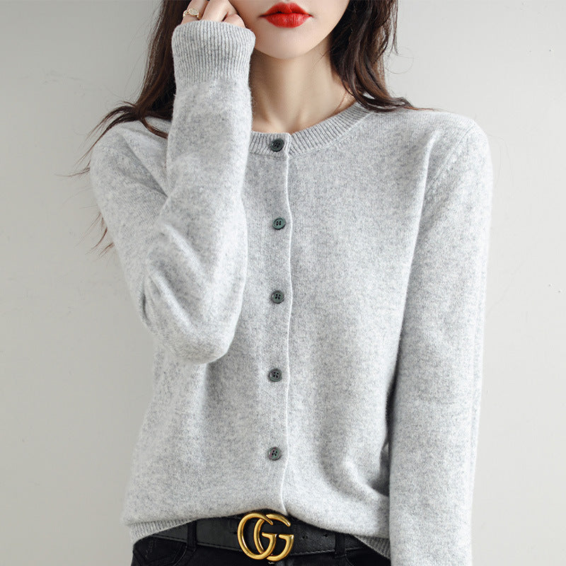 Jade™ | strikket cardigan med lange ærmer