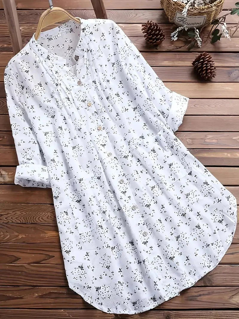 Mila - Klassisk Sommerbluse - Blomsterprint